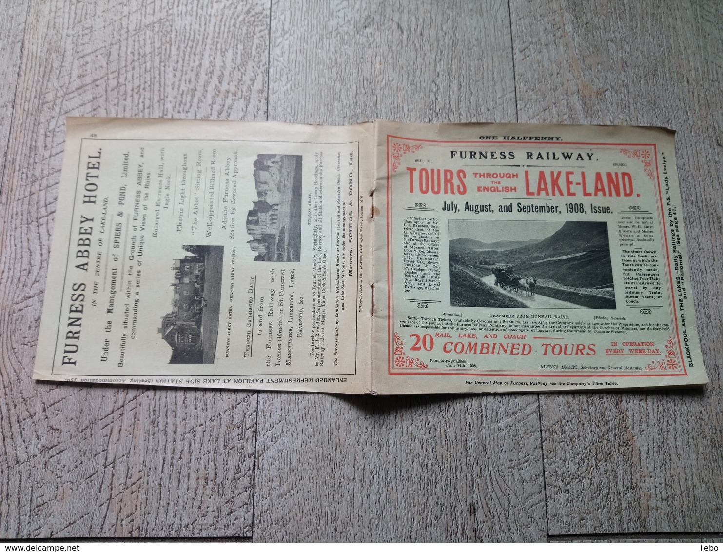 Tours Through The English Lake-land 1908 Lakeland England Guide - Europe