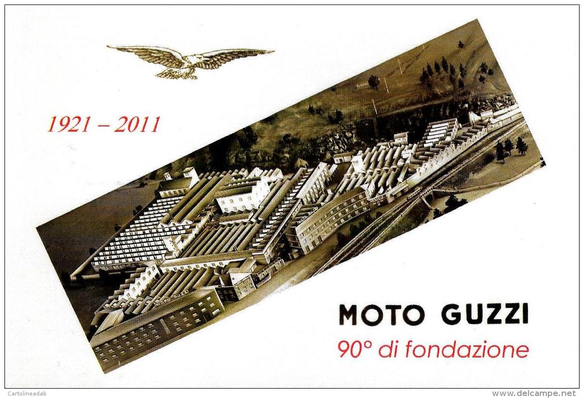 [MD1331] CPM - MOTO GUZZI - RIPRODUZIONR - 90° DI FONFAZIONE 1921/2011 - NUMERATA CON ANNULLO 16.9.2011 - Non Viaggiata - Motorbikes