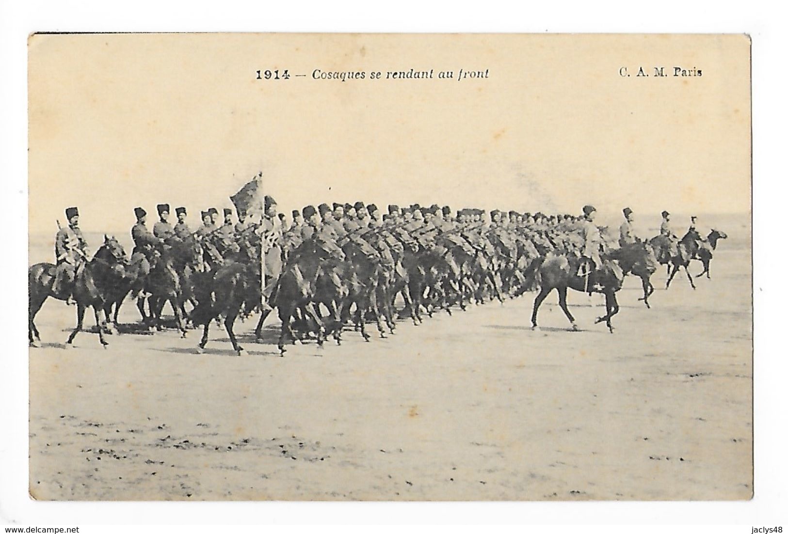 Cosaques Se Rendant Au Front  -  - L 1 - Guerre 1914-18