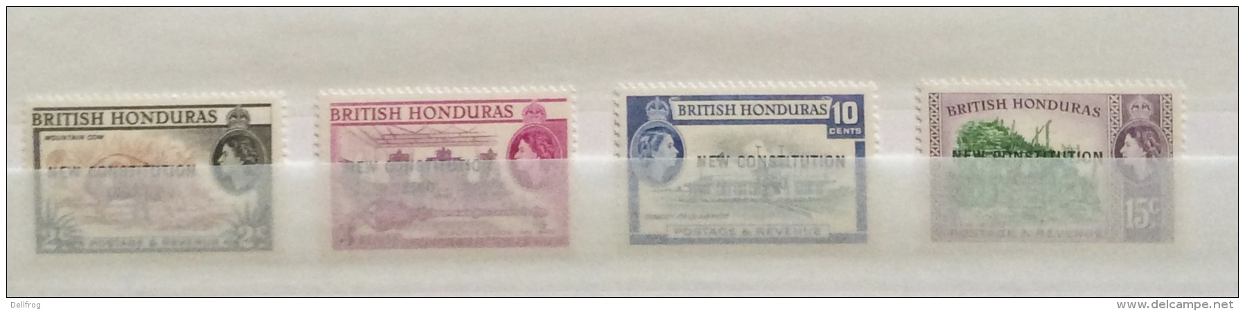 British Honduras  1960-62 POST OFFICE , NEW CONSTITUTION HURRICANE SETS MNH - British Honduras (...-1970)