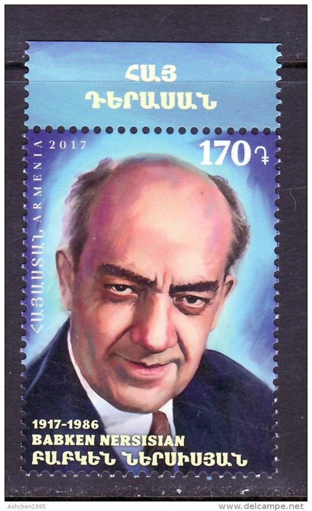 Armenien / Armenie / Armenia 2018, 100th Anniversary Of Babken Nersisian (1917-1986),Armenian Actor - MNH ** - Attori