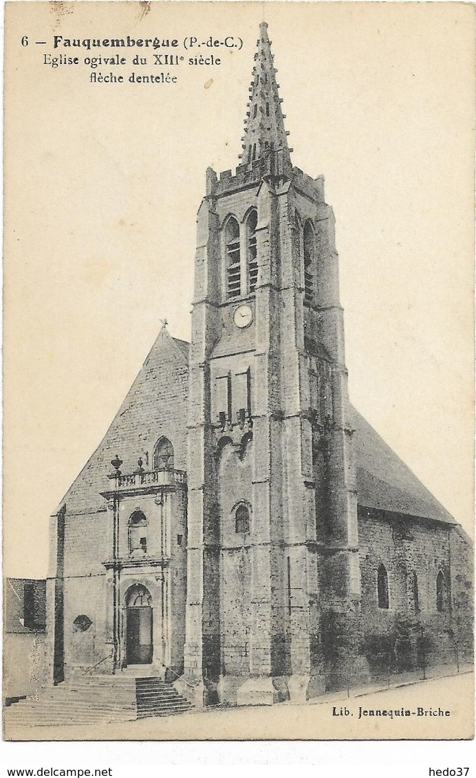 Fauquembergues - Eglise Ogivale Du XIIIe Siècle Flèche Dentelée - Fauquembergues