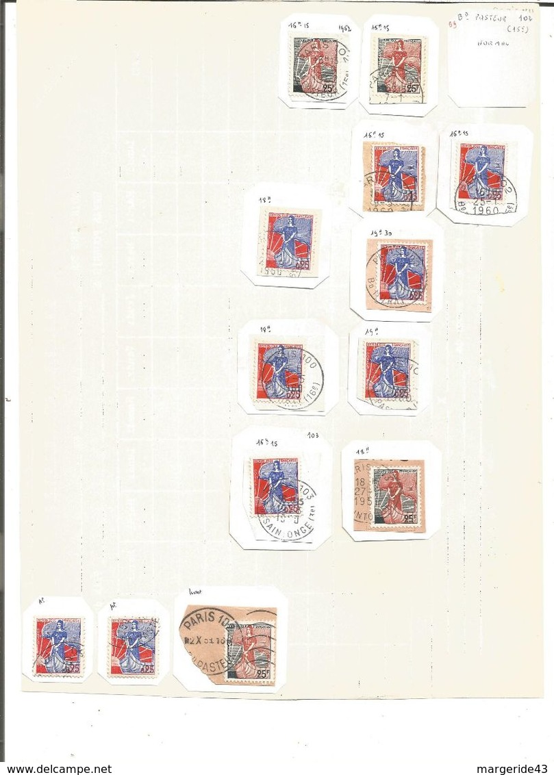 LOT DE TIMBRES AU TYPE NEF - Vrac (max 999 Timbres)