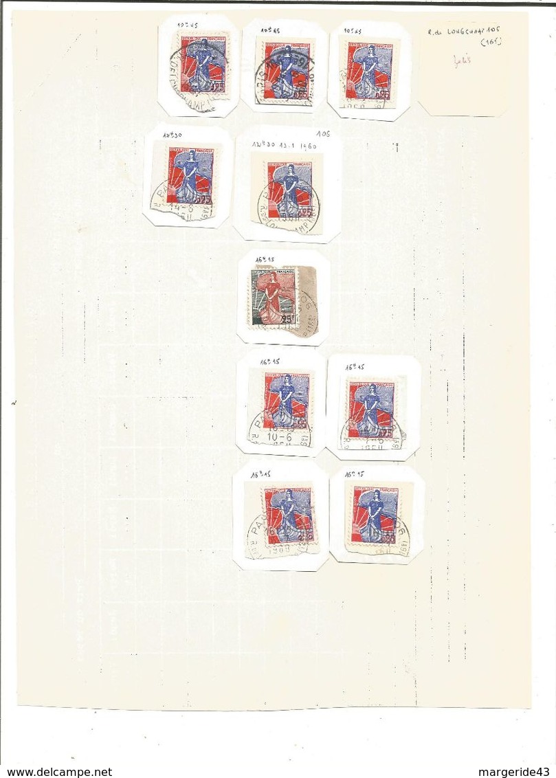 LOT DE TIMBRES AU TYPE NEF - Vrac (max 999 Timbres)