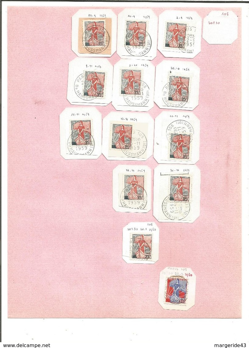 LOT DE TIMBRES AU TYPE NEF