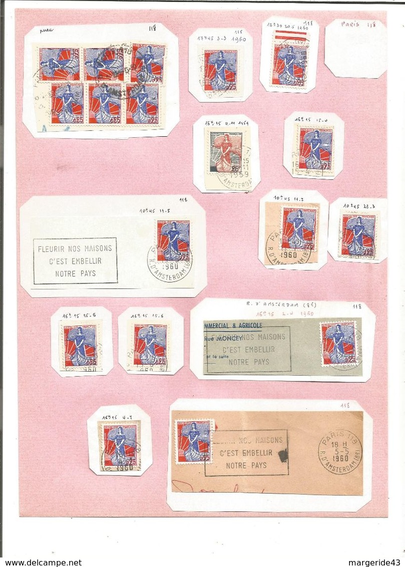 LOT DE TIMBRES AU TYPE NEF