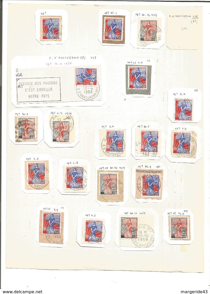 LOT DE TIMBRES AU TYPE NEF