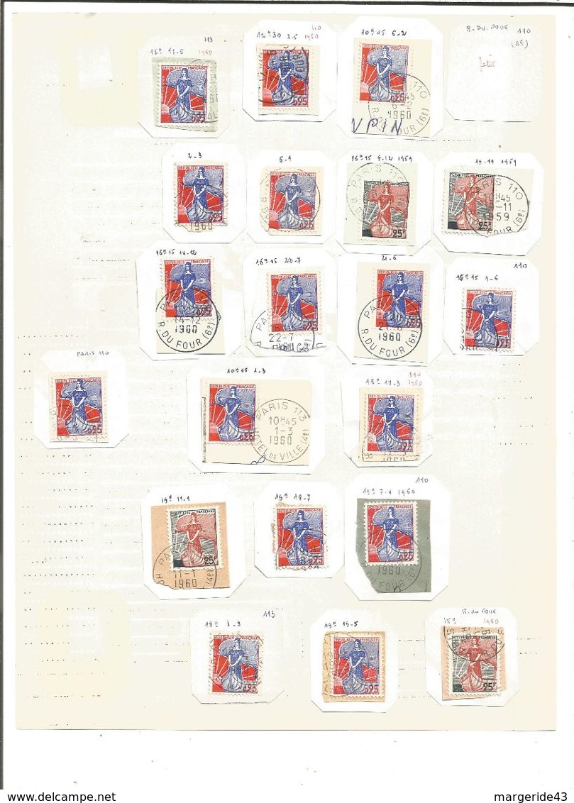 LOT DE TIMBRES AU TYPE NEF