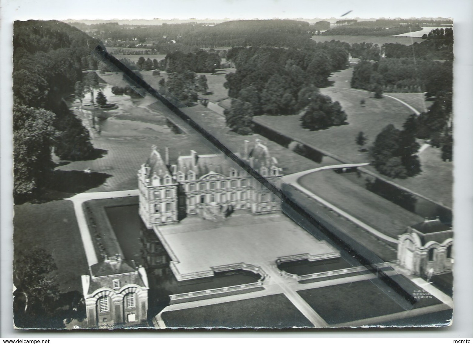 CPSM Grand Format -En Avion Au Dessus De...7. Cany Barville - Le Château,époque Louis XIII-Construit Par Fr.Mansard - Cany Barville