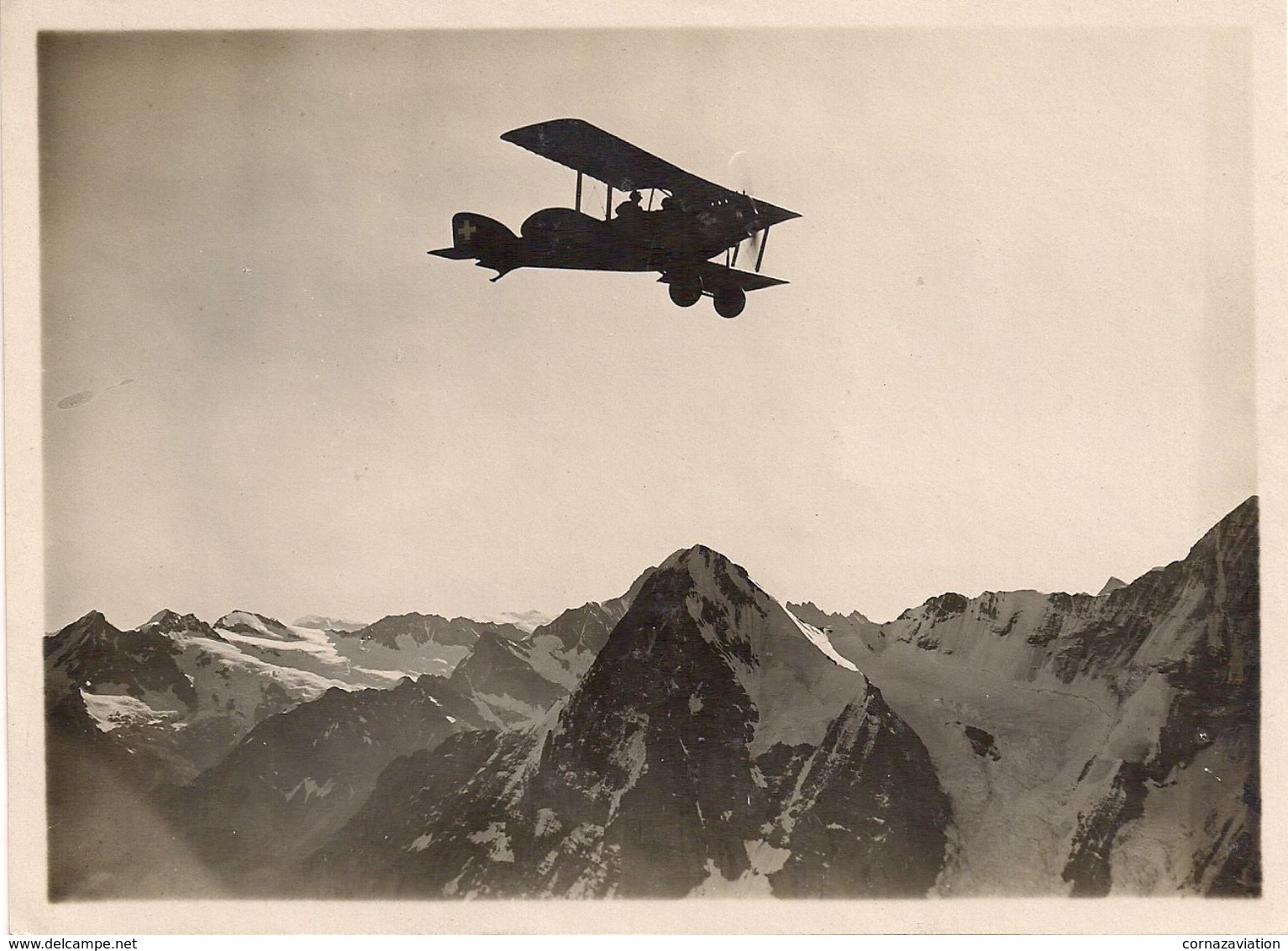 Aviation - Avion Armée Suisse - Avion Haefeli - Survol Eiger - 1919 - Aviation