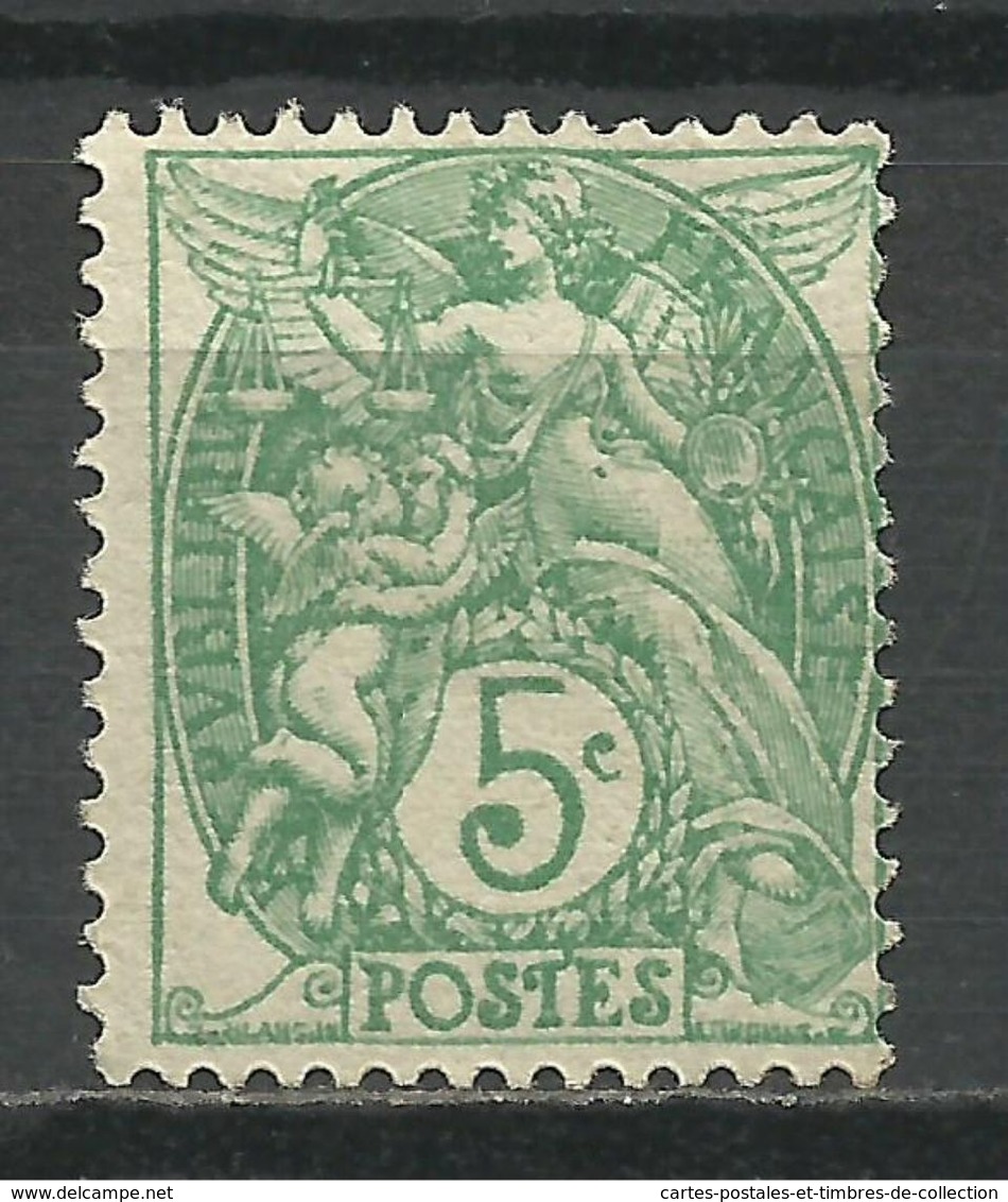 FRANCE , FRENCH , 5 Cts , Type Blanc , Type I A ,  Vert-jaune , 1925 , N° YT  111 B - 1900-29 Blanc