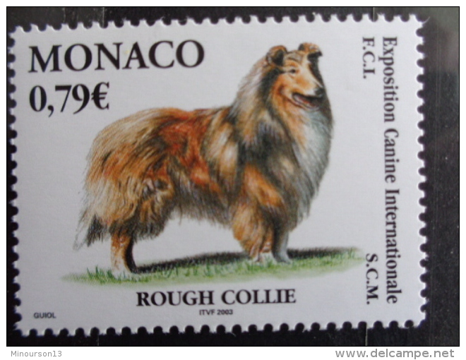 MONACO 2003 Y&amp;T  N° 2388 ** - EXPOSITION CANINE INTERNATIONALE, ROUGH COLLIE - Neufs