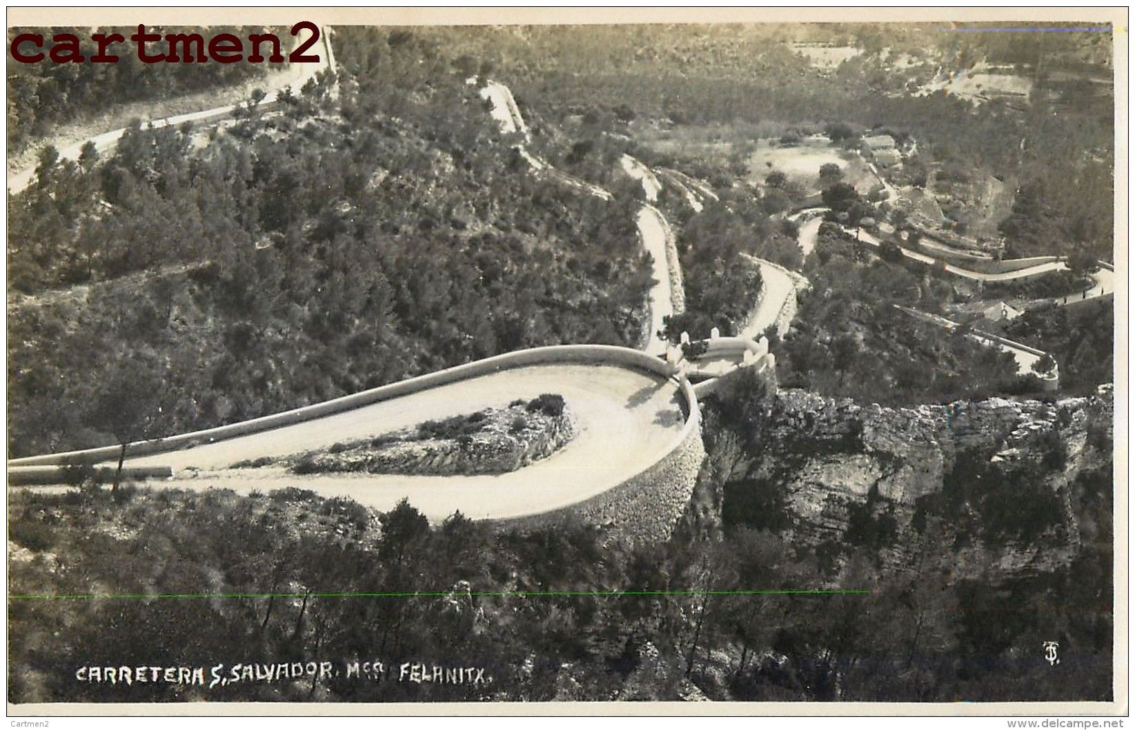 CARTE PHOTO : TRUYOL MALLORCA ISLAS BALEARES ESPANA CARRETERA SAN SALVADOR FELANITX. - Autres & Non Classés