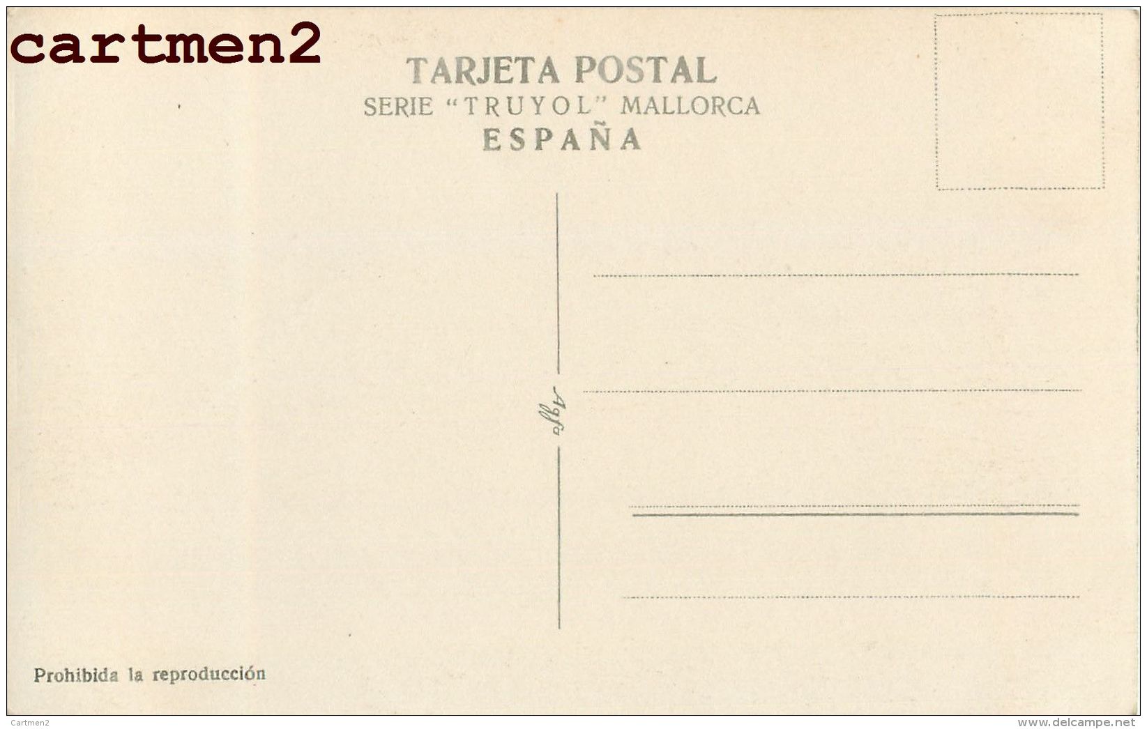 CARTE PHOTO : SERIE TRUYOL MALLORCA POLLENSA ISLAS BALEARES ESPANA - Otros & Sin Clasificación