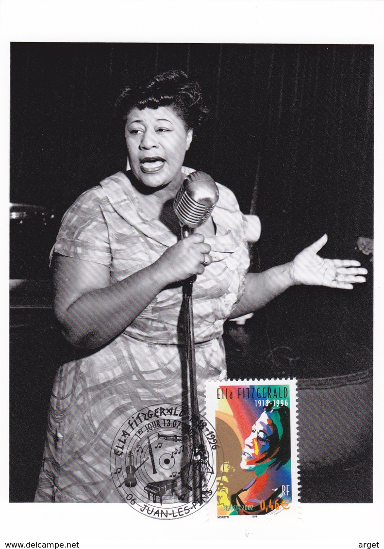 Carte-Maximum FRANCE N° Yvert 3503 (Ella FITZGERALD) Obl Sp Ill 1er Jour - 2000-2009