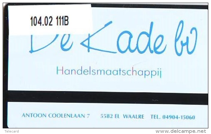 Telefoonkaart  LANDIS&amp;GYR  NEDERLAND * RCZ.104.02  111B * De Kade Bv * TK * ONGEBRUIKT * MINT - Privé