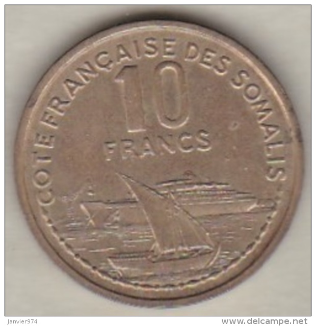 CÔTE FRANÇAISE DES SOMALIS  DJIBOUTI 10 FRANCS ESSAI 1965 KM# E 5 - Djibouti