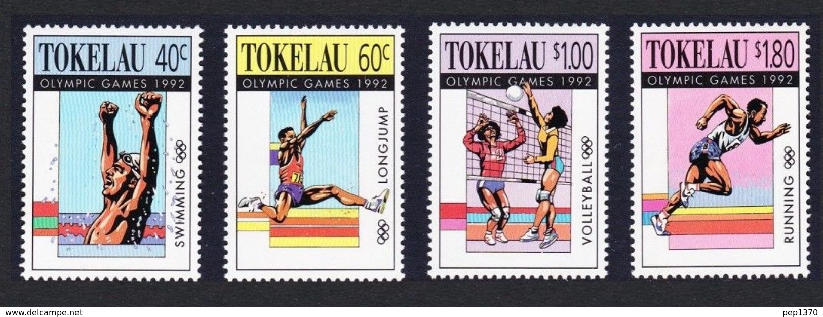 TOKELAU 1992 - JUEGOS OLIMPICOS DE BARCELONA'92 - YVERT Nº 184-187 - MICHEL 184-187 - SCOTT 178-181 - Tokelau