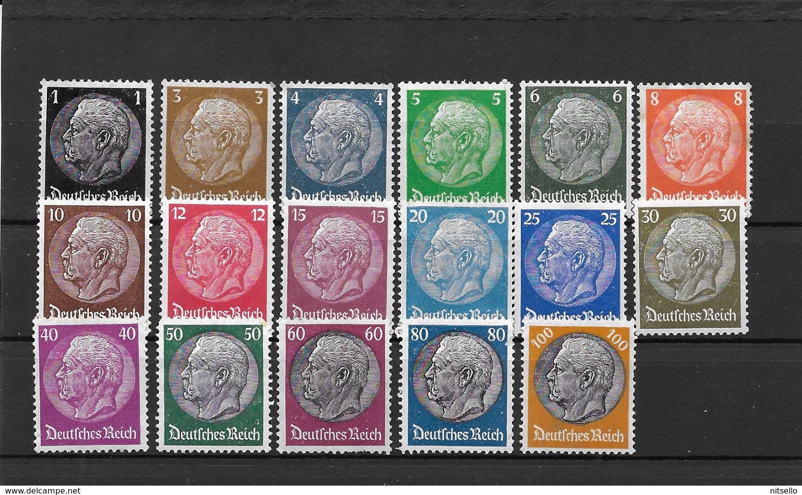 LOTE 1690  ///  (C080) ALEMANIA IMPERIO   YVERT Nº: 483/498 *MH   CATALOG.2014/COTE: 17,50 €     ¡¡¡¡¡ LIQUIDATION !!!! - Nuevos