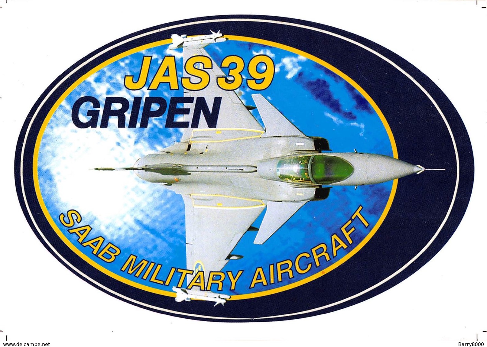 Sticker JAS39 SAAB GRIPEN Military Aircraft JET  I 3245 - Aviación