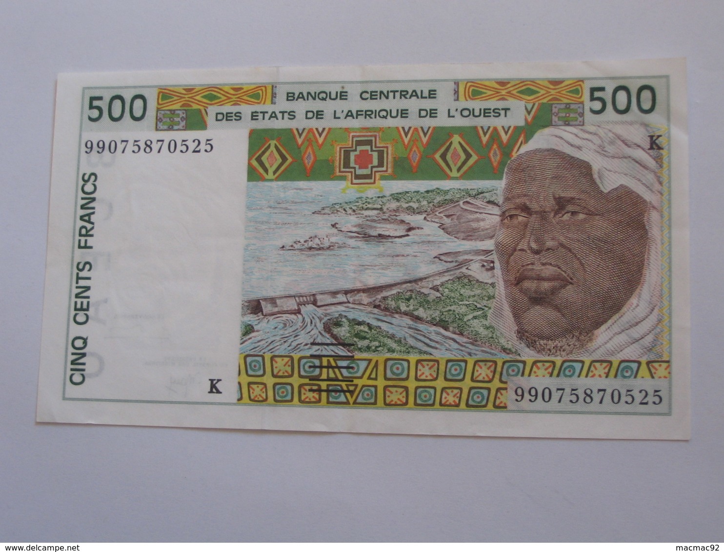 500 Francs 1999  - K = SENEGAL   **** EN ACHAT IMMEDIAT  **** - Senegal
