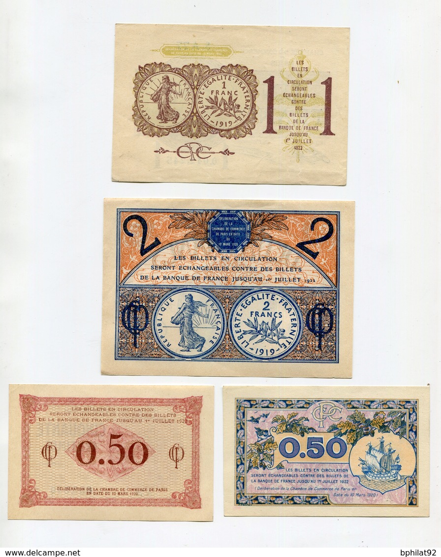 !!! FRANCE : LOT DE BILLETS CHAMBRE DE COMMERCE NEUFS, PARFAIT ETAT - Chamber Of Commerce