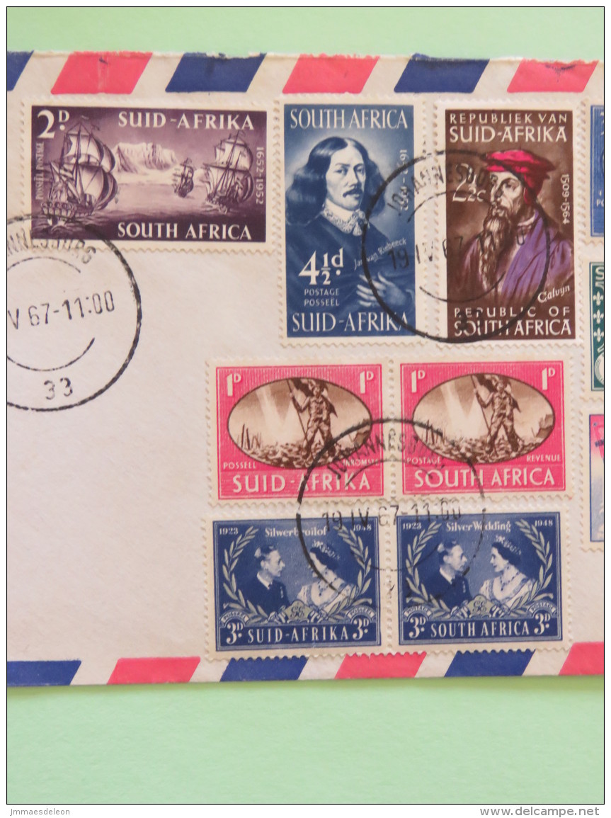 South Africa 1967 Cover To England - Victory - Calvin - Ships - Constantia (Scott # 67 = 17.5 $) - Lettres & Documents