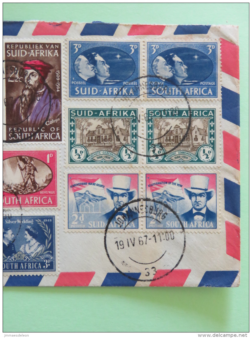 South Africa 1967 Cover To England - Victory - Calvin - Ships - Constantia (Scott # 67 = 17.5 $) - Lettres & Documents