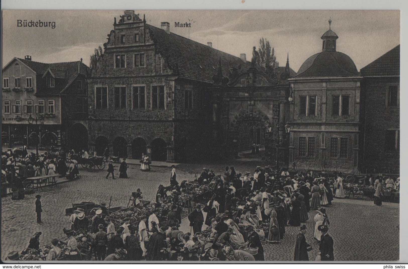 Bückeburg - Markt, Belebt - Bueckeburg