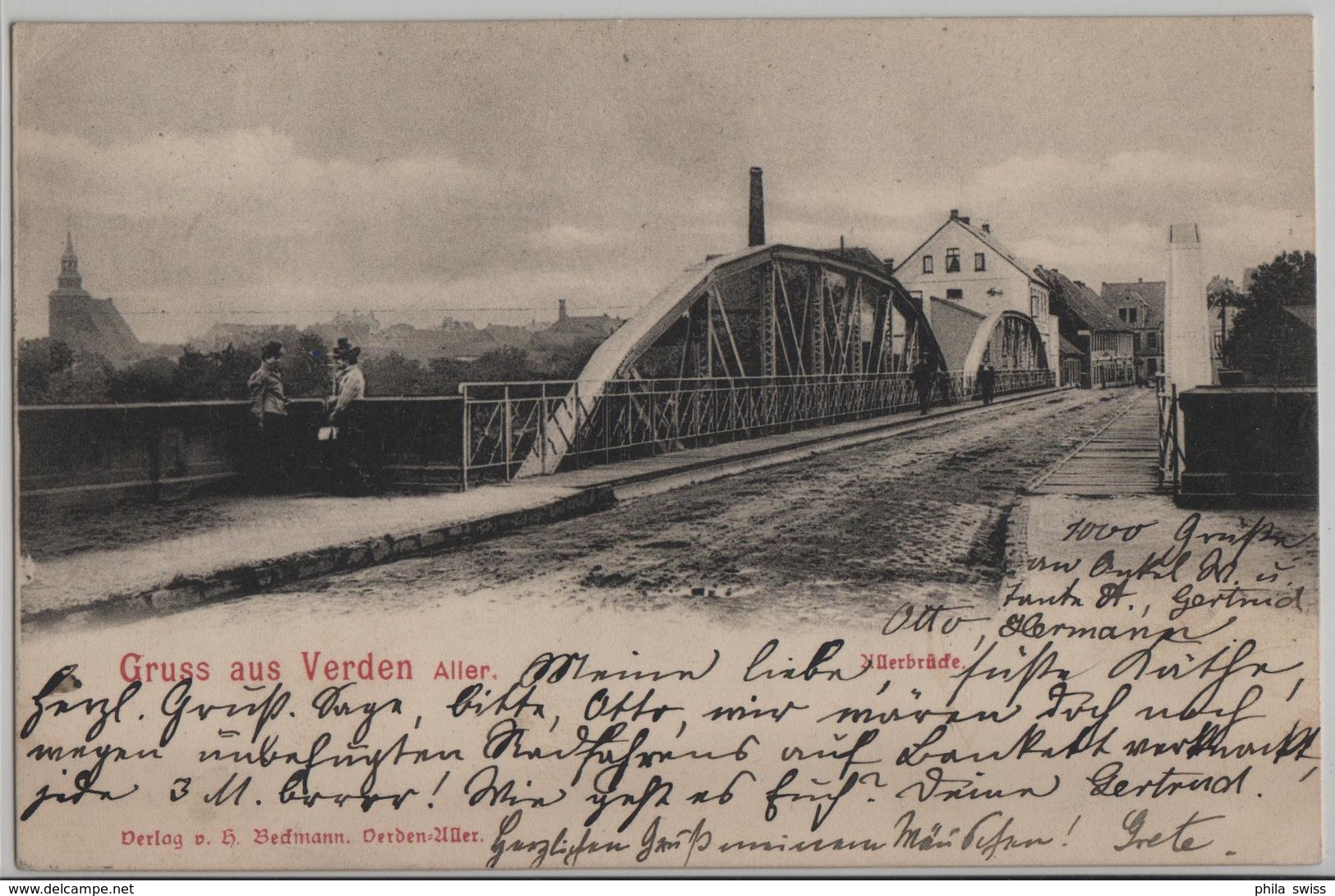 Gruss Aus Verden Aller - Allerbrücke, Belebt - Verden