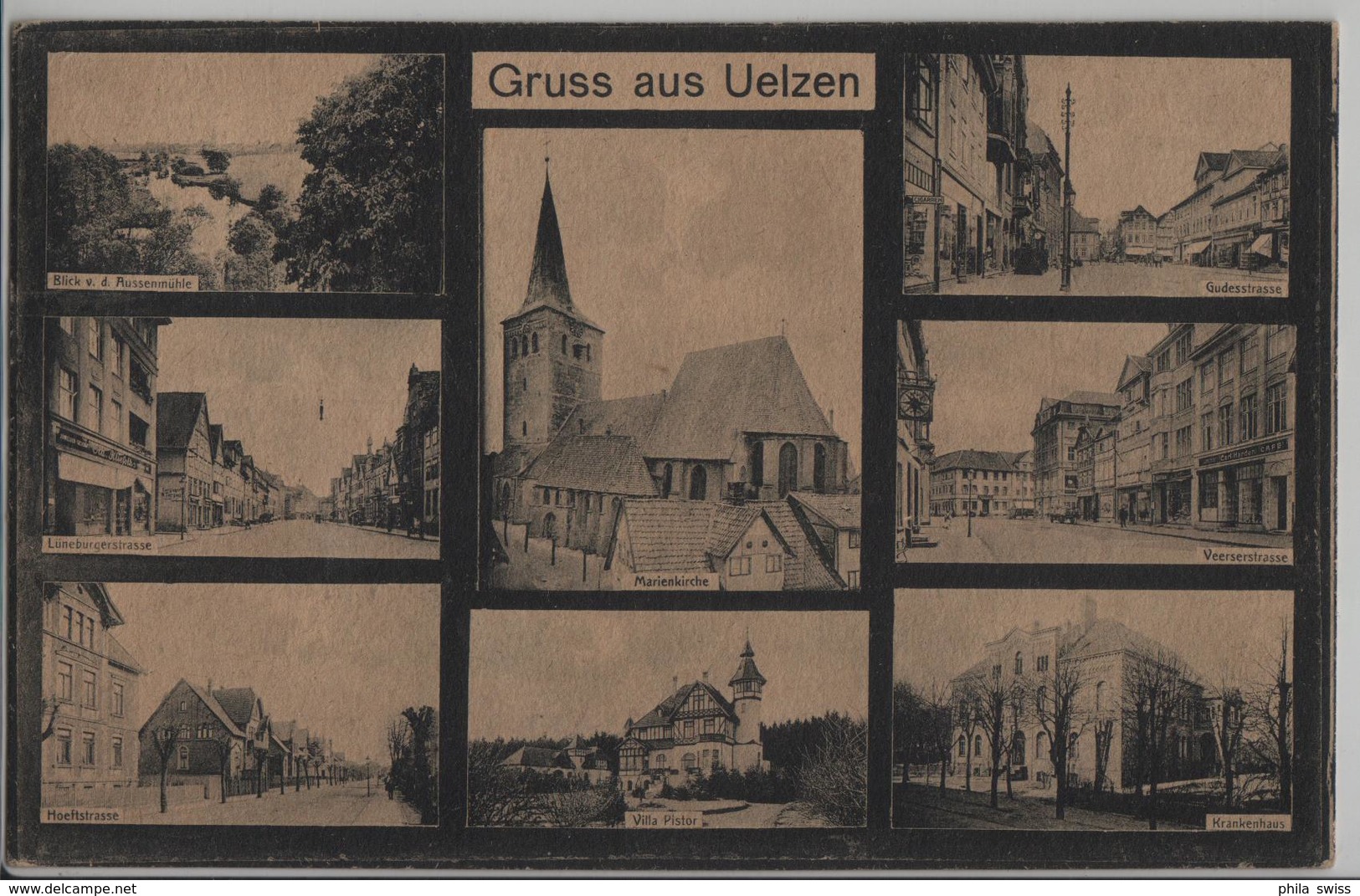 Gruss Aus Uelzen - Marienkirche, Veerserstrasse, Villa Pistor, Krankenhaus, Hoeftstrasse, Gudesstrasse, Lüneburgerstr. - Uelzen