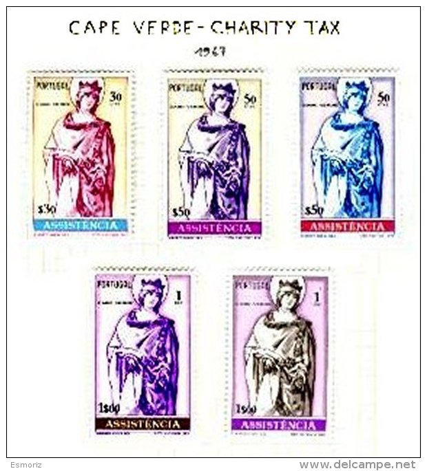 CAPE VERDE, Charity Tax, PB 6/10, * MLH, F/VF - Neufs