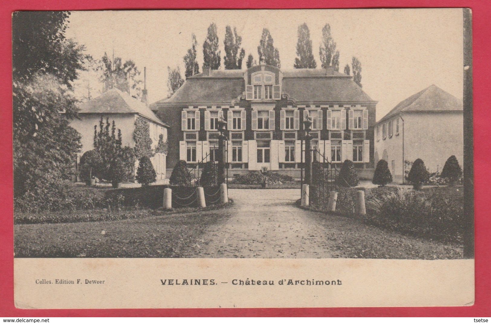 Velaines - Château D'Archimont - 1910 ( Voir Verso ) - Celles