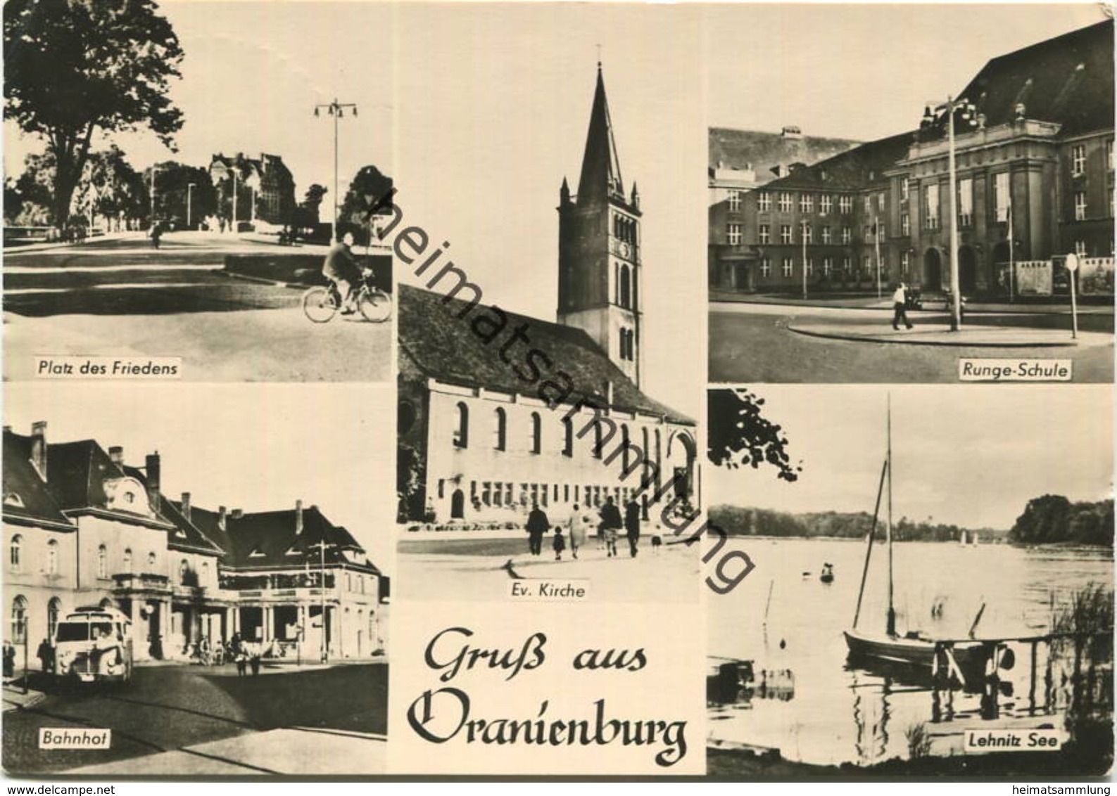 Oranienburg - Foto-AK Grossformat - Verlag Kurt Mader Berlin Gel. 1962 - Oranienburg