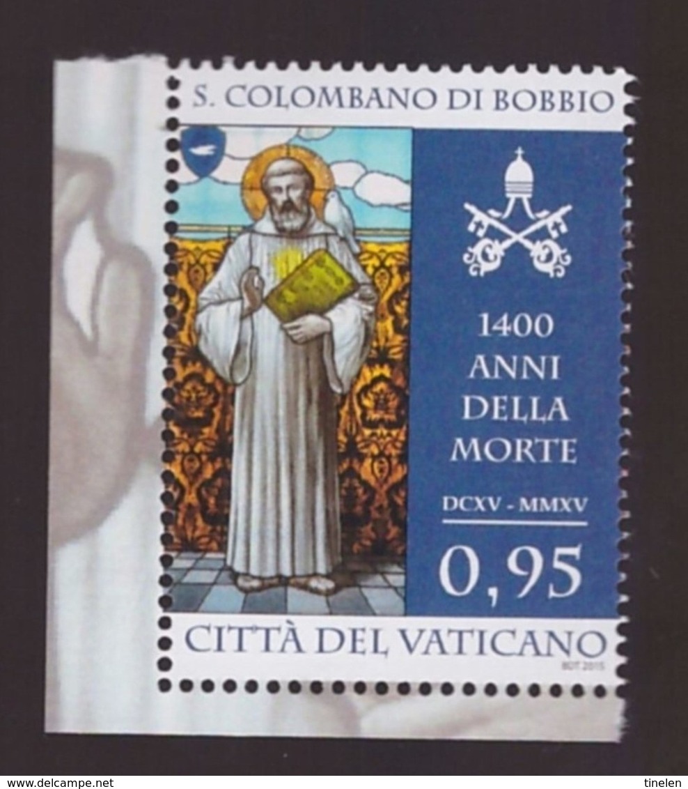 2015 - Vaticano  San Colombano MNH** - Nuovi