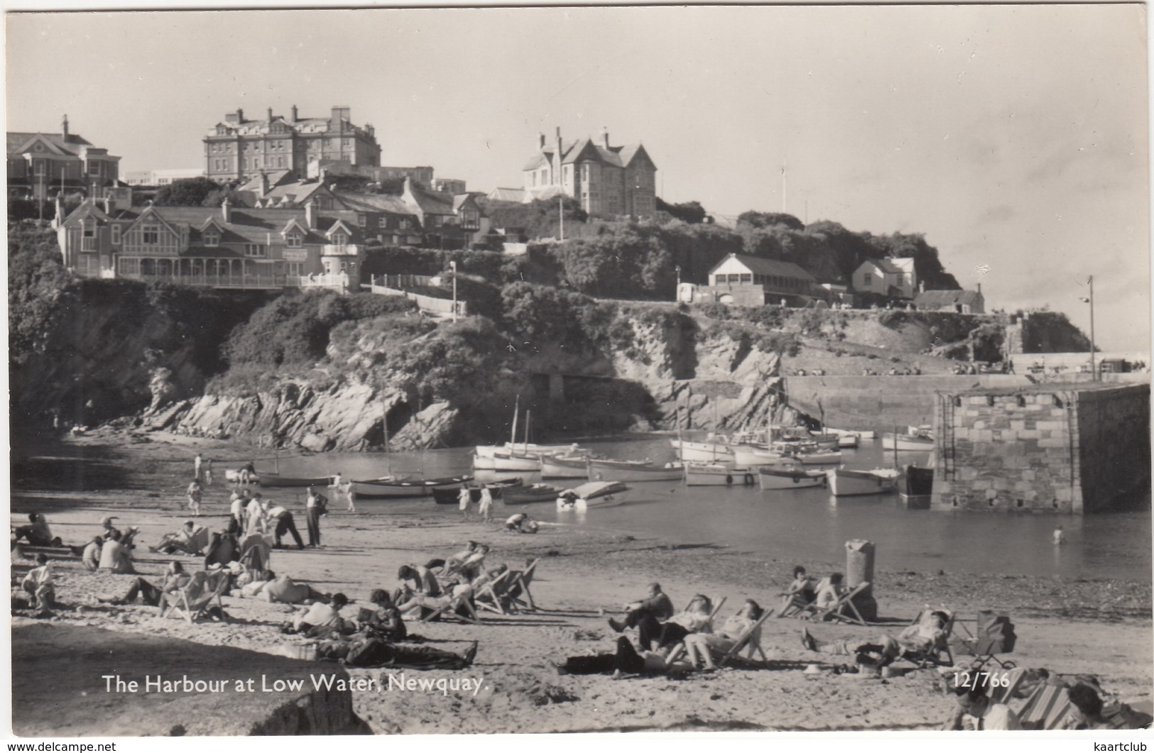 The Harbour At Low Water, Newquay - (Sunbathing, Pram, Boats) - Newquay