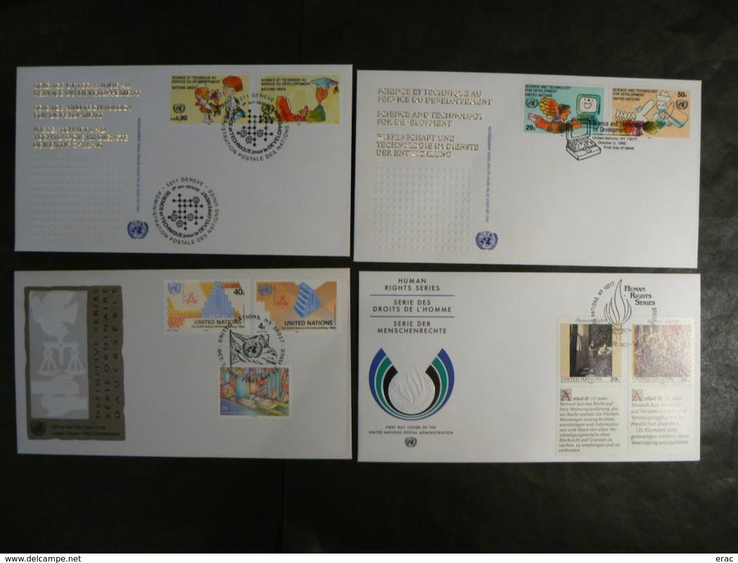 ONU - Nations-Unies - Lot De Timbres Et Feuillets Neufs ** + Enveloppes Grands Formats - New-York Et Genève - Cote ++ - ONU