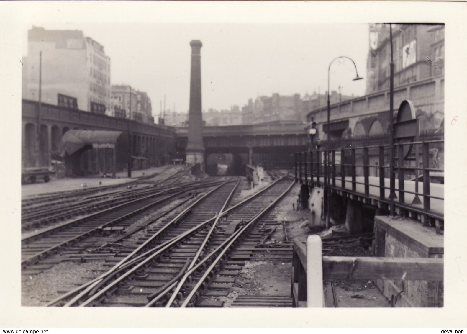 Railway Station Photo Farringdon Metropolitan Exit To King's Cross 1953 London - Trains