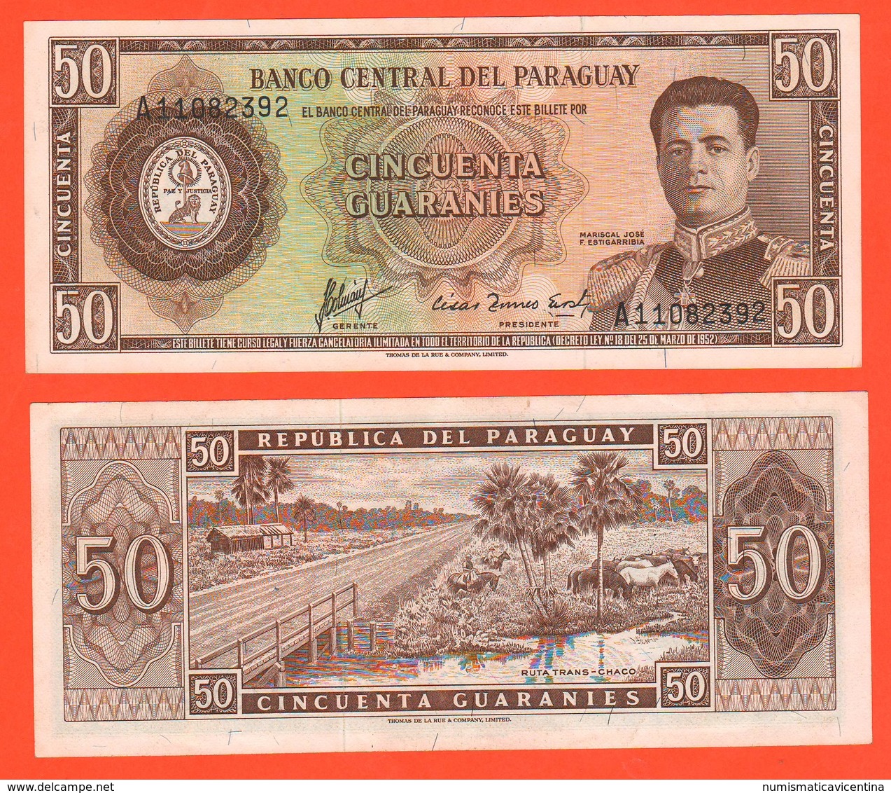 Paraguay 50 Guaranies - Paraguay