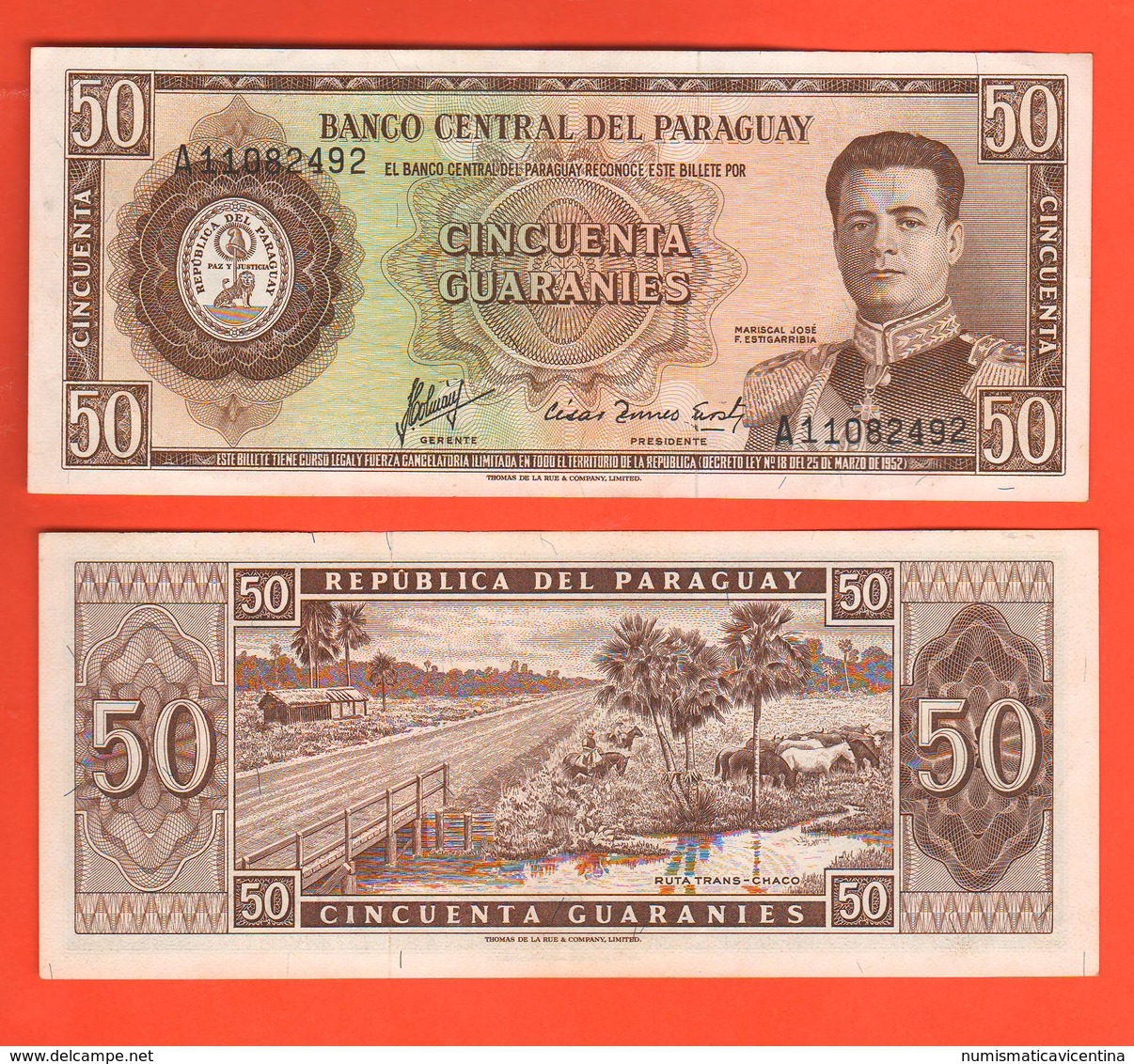 Paraguay 50 Guaranies - Paraguay