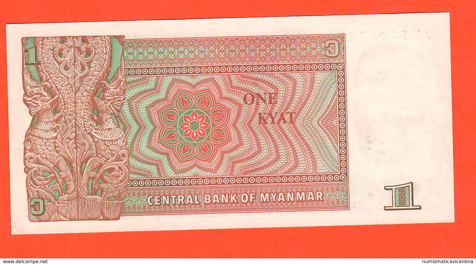 Burma Myanmar Birmania One Kyat - Other - Asia