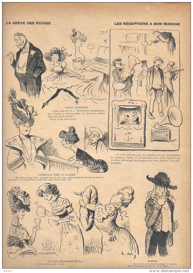 LE RIRE .JOURNAL HUMORISTIQUE  MAI 1906. Ilustrateurs. A .GUILLAUME.  POULBOT . CARLEGLE . VILLEMOT . METIVET. DESCRIPT - 1900 - 1949