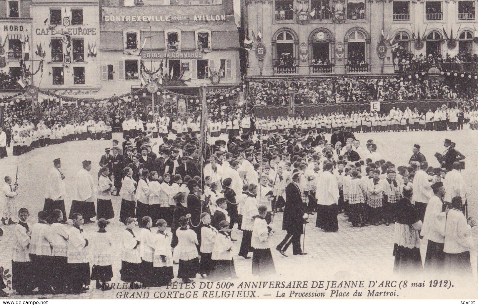 ORLEANS. - FÊTES DU 500è ANNIVERSAIRE DE JEANNE D'ARC (8 Mai 1912). La Procession Place Du Martroi - Orleans