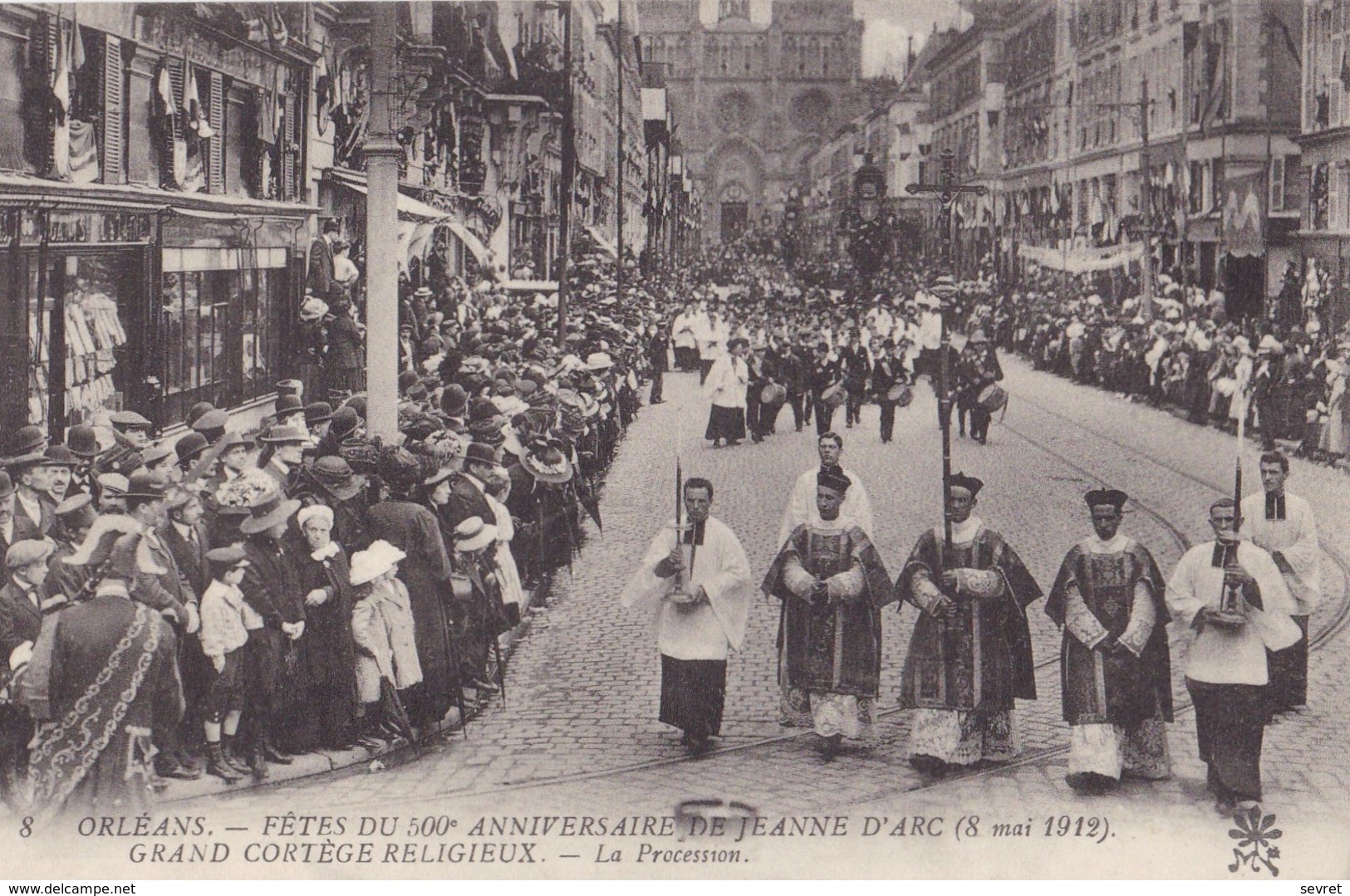 ORLEANS. - FÊTES DU 500è ANNIVERSAIRE DE JEANNE D'ARC (8 Mai 1912). La Procession - Orleans