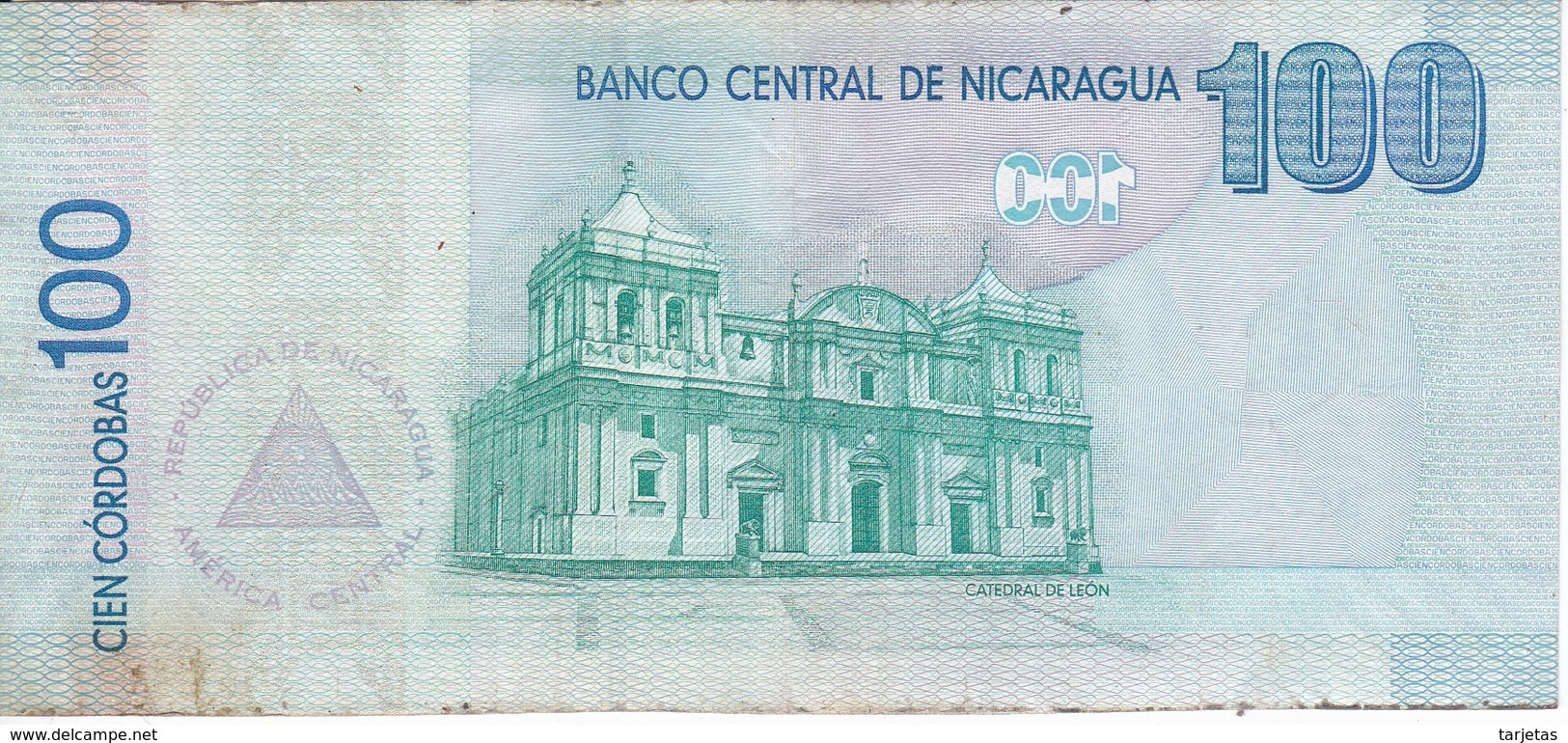 BILLETE DE NICARAGUA DE 100 CORDOBAS DEL AÑO 2007 (BANKNOTE) - Nicaragua