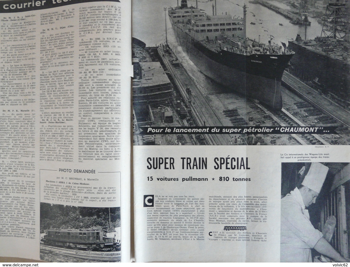 Vie Du Rail 637 Mars 1958 Pétrolier Chaumont Milan Tunnel Chatelaine Geneve Etretat La Colonie - Trains