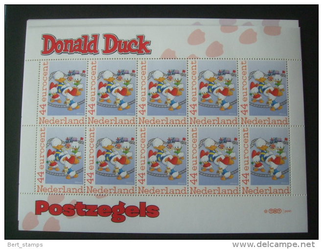 Nederland, Netherlands Nice Sheet Donald Duck Figures MNH (strip Figuren) 7 - Disney