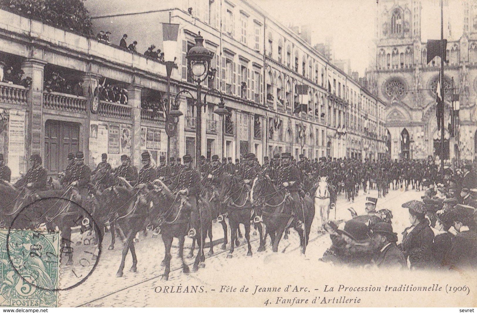 ORLEANS. - Fêtes De Jeanne D'Arc. - La Procession Traditionnelle(1906). Fanfare D'Artillerie - Orleans