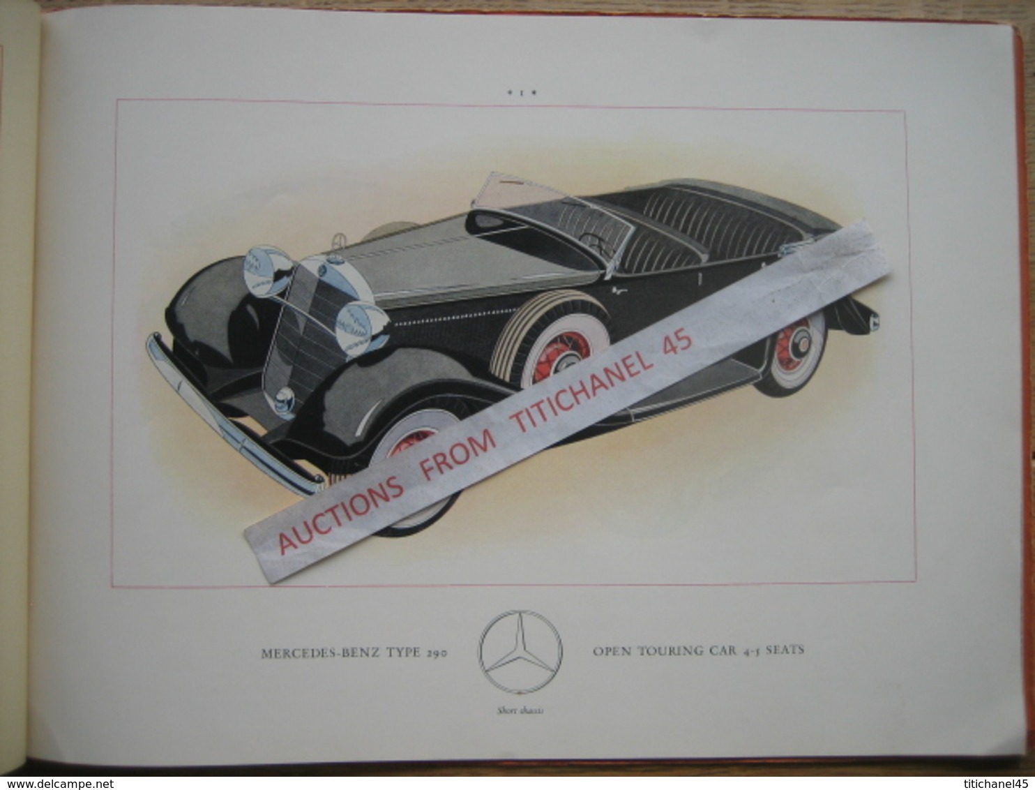 Superbe Catalogue De 1935 Automobile MERCEDES-BENZ Type 290 - Illustré De 14 Modèles En Couleur - 32 Pages - Publicités