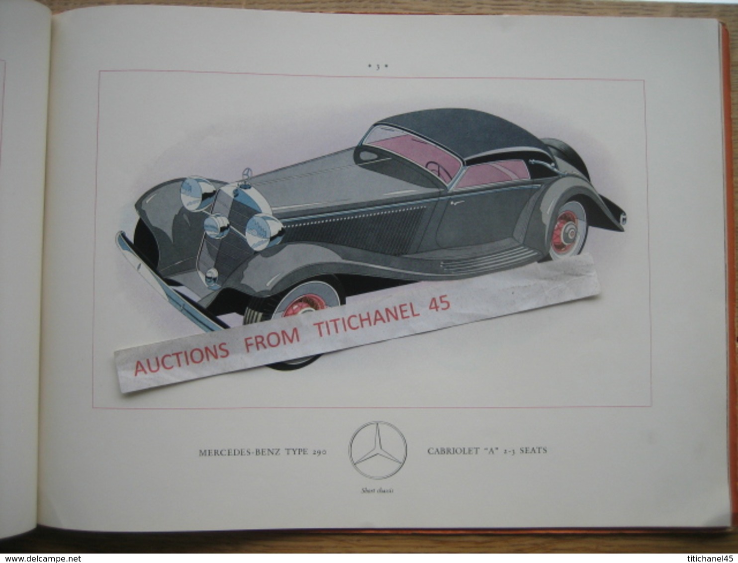 Superbe Catalogue De 1935 Automobile MERCEDES-BENZ Type 290 - Illustré De 14 Modèles En Couleur - 32 Pages - Reclame